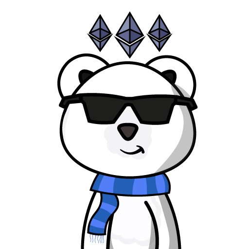 angry bear nft white